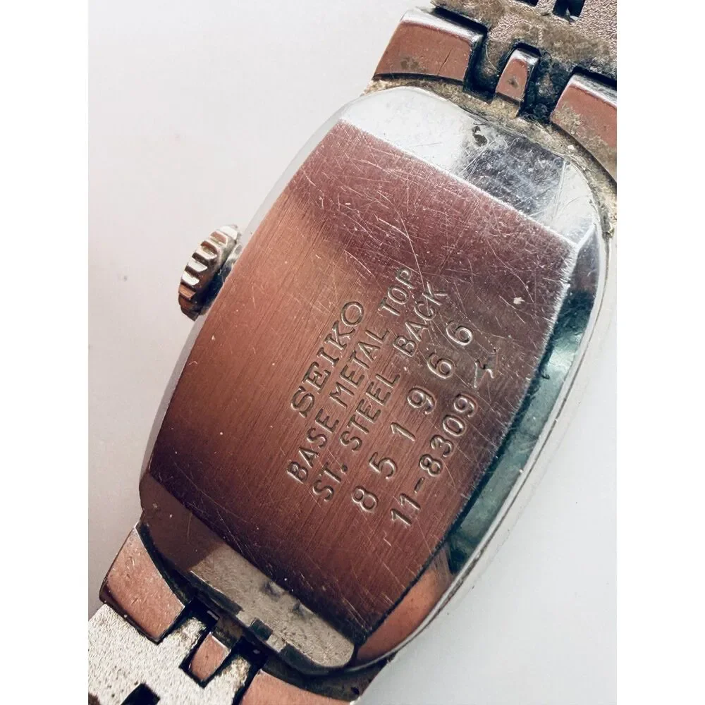 Vtg Seiko 11-8309 Mechanical Wind Silvertone Womens Watch